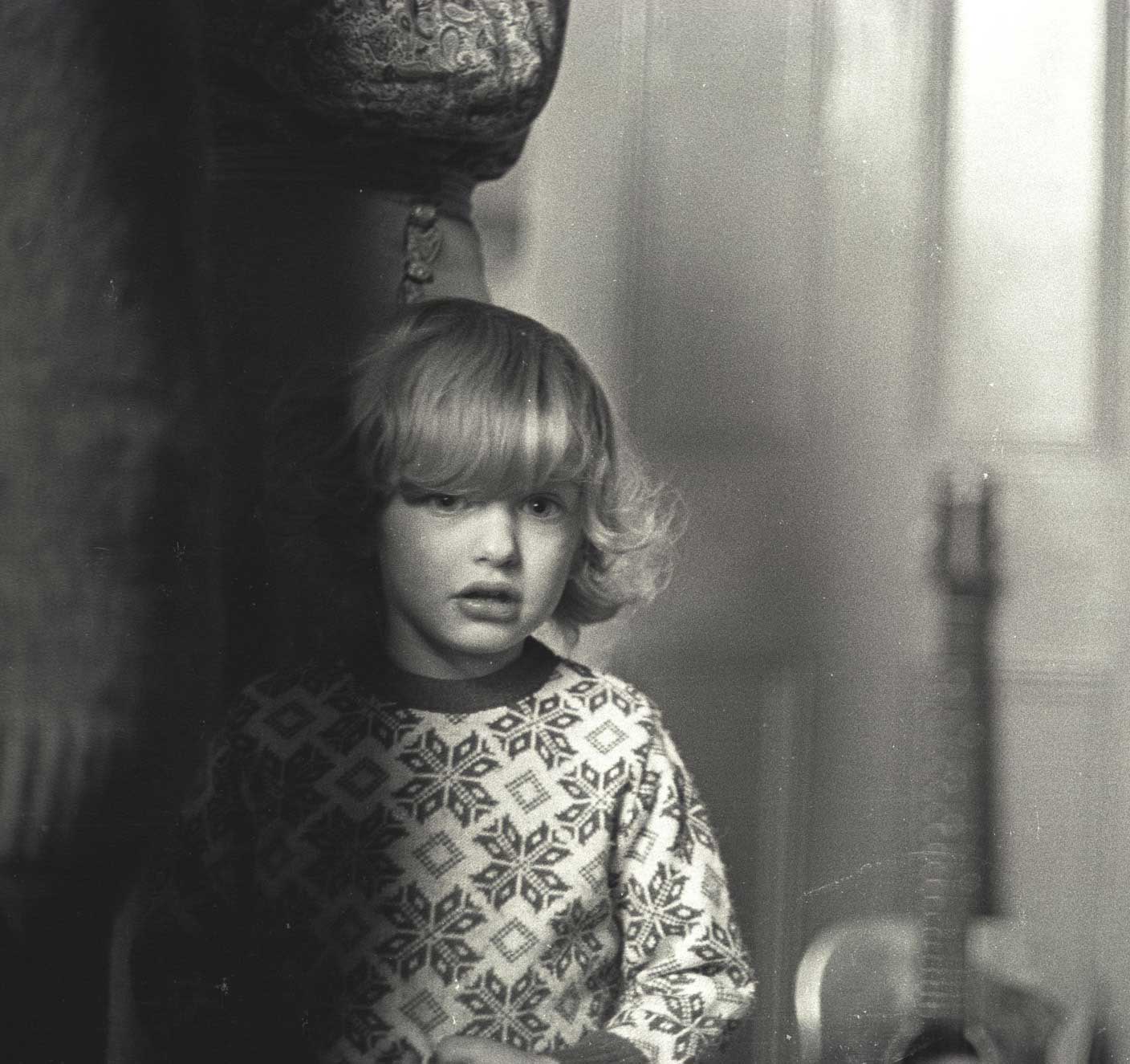 Child in a squat in Tolmers Square, 1974