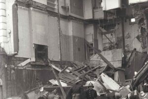 Collapse of an occupied house at 56-58 Hampstead Road, 1973