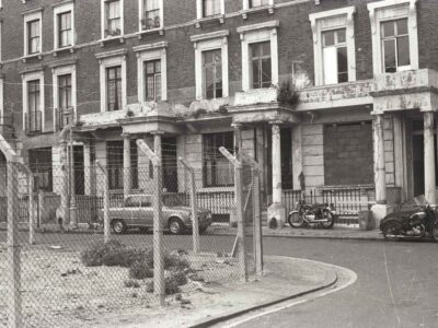 Town houses, 9-12 Tolmers Square, 1973