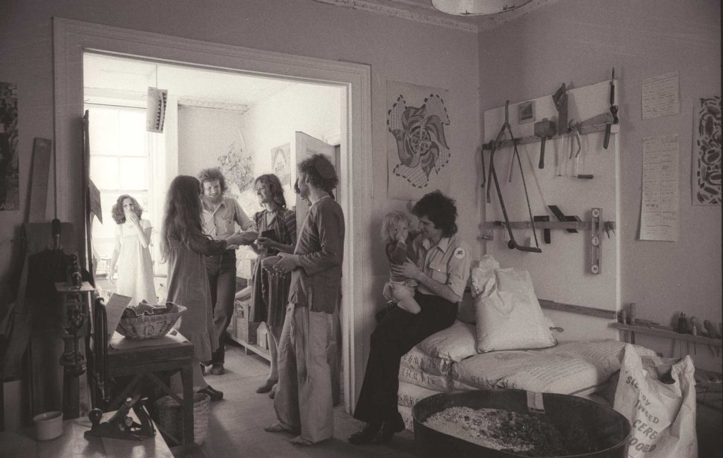 Front room at the community house, 1976
