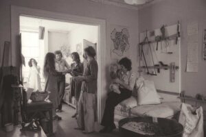 Front room at the community house, 1976