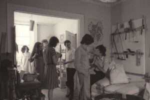 Front room at the community house, 1976