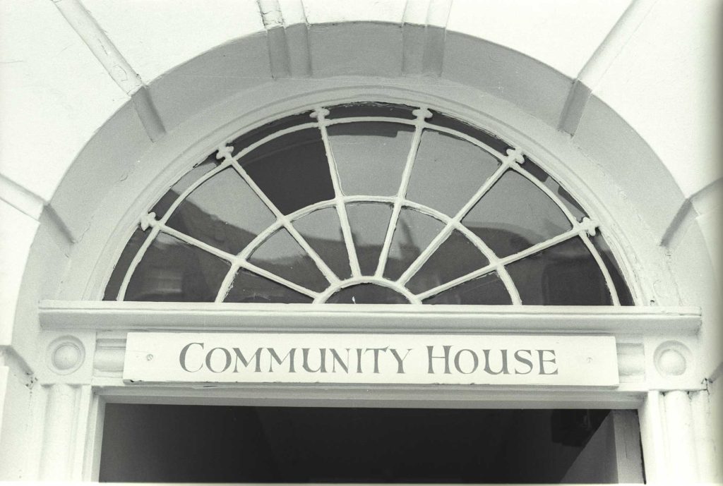 Entrance to 213 North Gower Street, 1976