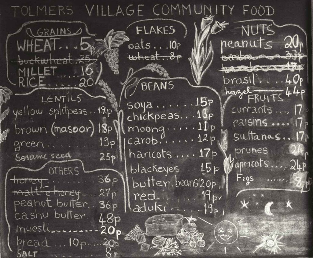 Community Foods price list, 1976