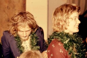 Christmas banquet at 142 Drummond Street, 1976