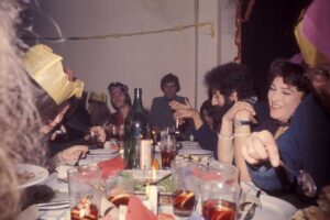 Christmas banquet at 142 Drummond Street 1975