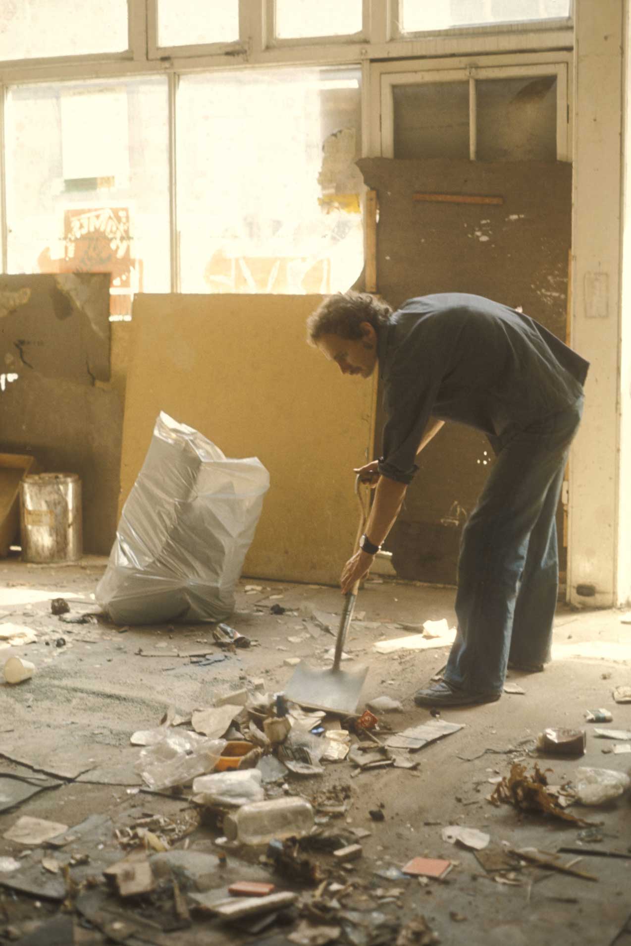 Clearing up in 142 Drummond Street, 1974