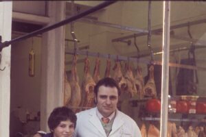 Butcher and daughter