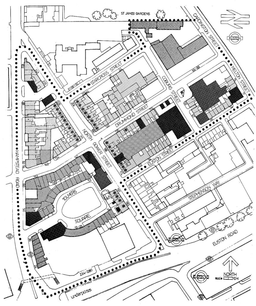 Map of Tolmers Square