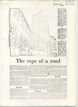 The rape of a road
