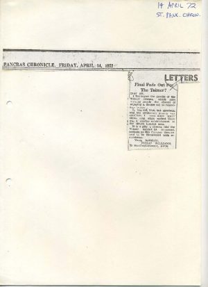 Final fade out for the Tolmer?