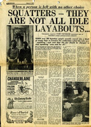 Squatters - they are not all idle layabouts