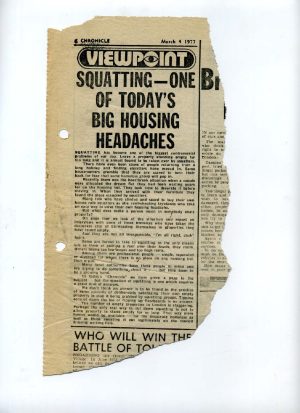 Squatting - one of today’s big housing headaches