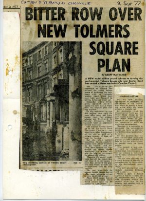 Bitter row over new Tolmers Square plan