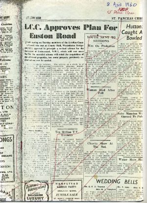 L.C.C. approves plan for Euston Road