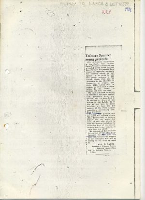 Tolmers Square: many protests